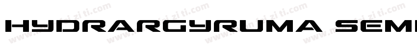 HydrargyrumA SemiBold字体转换